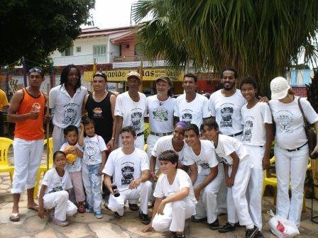 Roda de Capoeira com a presença do Mestre Cabello