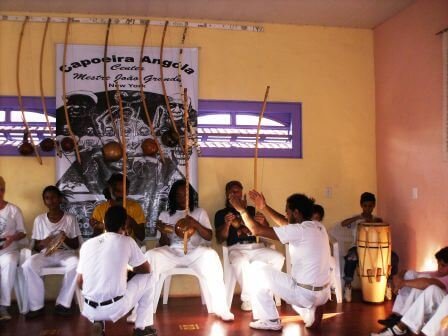 Roda com Mestre Cabello na Associação do Bairro Rio Vermelho