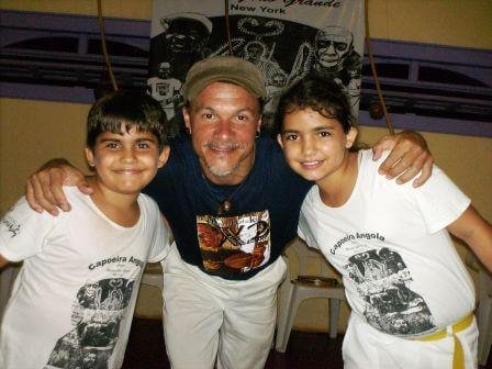 André, Mestre Cabello e Andressa.