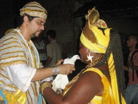 Afoxé Ayó Delê - Xirê Iriti Lonã 2009 - Robson e Rainha de Ijexá