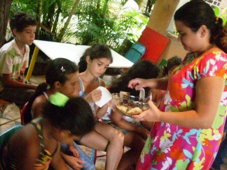 Compartilhando momentos doces e achocolatados