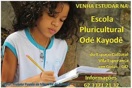 Matricule sua criança na Escola Pluricultural Odé Kayodê
