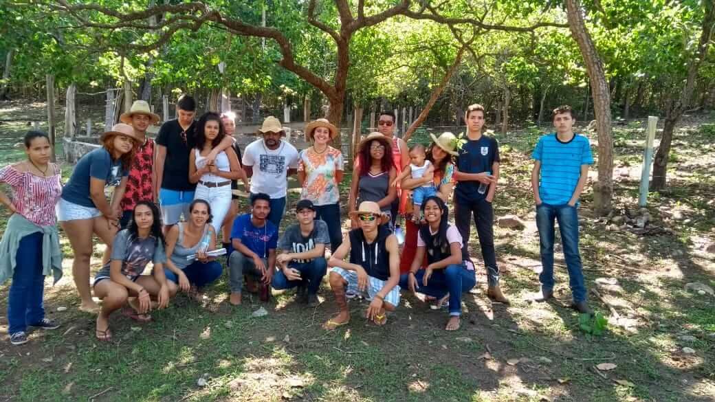 Escola na Roça com crianças da Odé Kayodê e estudantes de Agroecologia do IFG